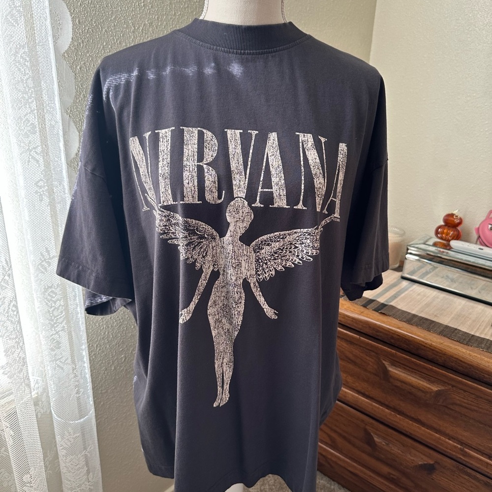Nirvana Black Graphic H&M T-Shirt